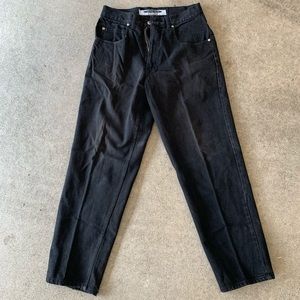 Vintage Anchor Blue black “loose” Jeans // 30x30